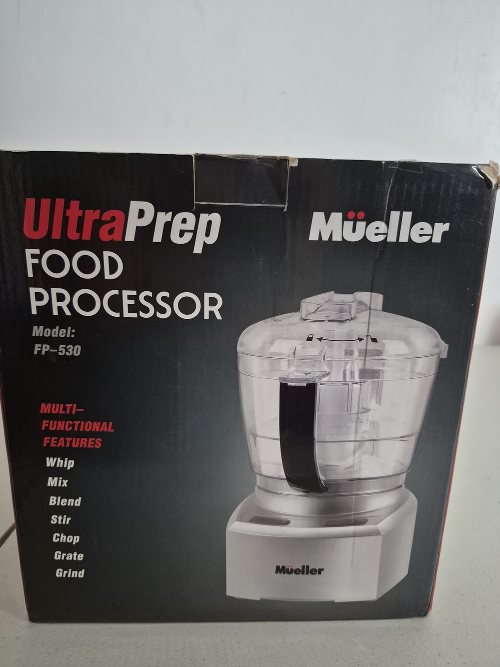 Mueller UltraPrep Food Processor in Clear and Black - FP-530